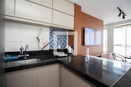 Cozinha e Área de Serviço de apartamento para alugar com 1 quarto, 35m² em Norte (águas Claras), Brasília