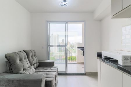 Sala/Cozinha de apartamento à venda com 2 quartos, 37m² em Jardim Caravelas, São Paulo