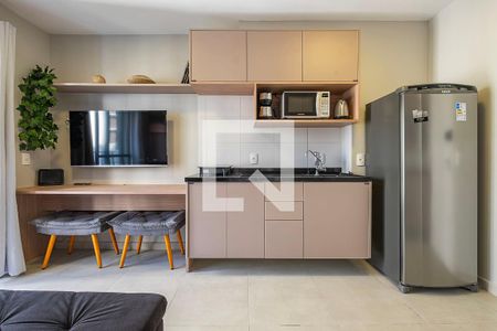 Sala/Cozinha de kitnet/studio à venda com 1 quarto, 27m² em Pinheiros, São Paulo