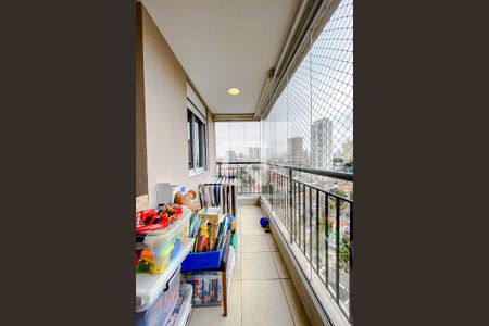 Varanda da Sala de apartamento à venda com 2 quartos, 63m² em Vila Monumento, São Paulo