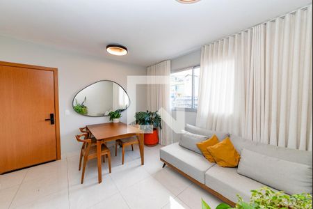 Sala de apartamento para alugar com 3 quartos, 80m² em Havaí, Belo Horizonte