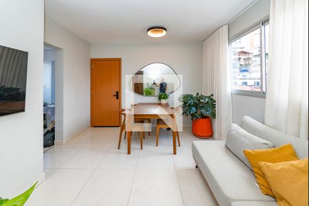 Sala de apartamento à venda com 3 quartos, 80m² em Havaí, Belo Horizonte