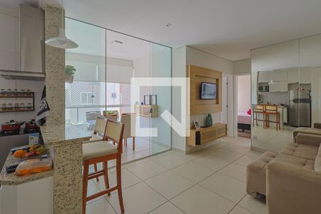 Sala de apartamento à venda com 2 quartos, 60m² em João Pinheiro, Belo Horizonte