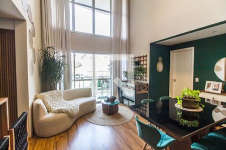 Sala de apartamento à venda com 2 quartos, 79m² em Tamboré, Santana de Parnaíba