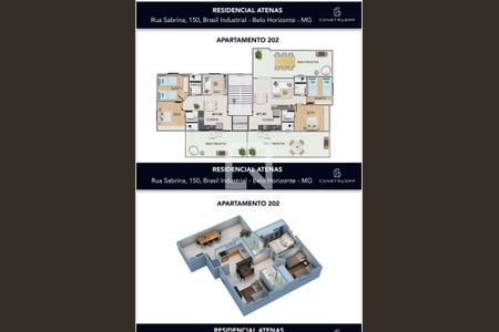 Apartamento à venda com 2 quartos, 65m² em Brasil Industrial, Contagem