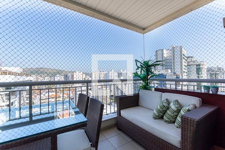 varanda da Sala de apartamento à venda com 2 quartos, 81m² em Pe Pequeno, Niterói