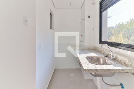 Sala / Cozinha / Area de Serviço de apartamento à venda com 1 quarto, 31m² em Jardim Trussardi, São Paulo