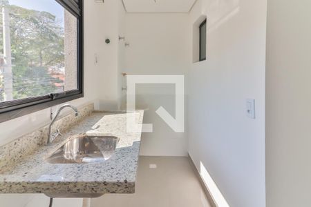 Sala / Cozinha / Lavanderia de apartamento à venda com 1 quarto, 31m² em Jardim Trussardi, São Paulo