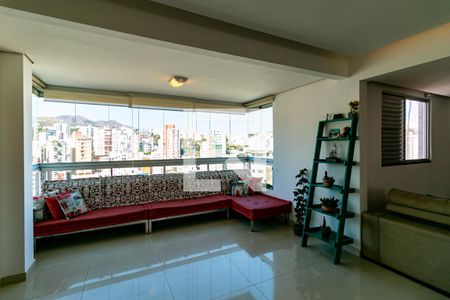 Sala de apartamento à venda com 3 quartos, 146m² em Buritis, Belo Horizonte