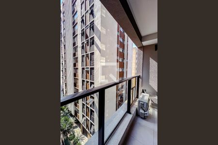 Varanda da Sala/Quarto de apartamento para alugar com 1 quarto, 24m² em Vila Mariana, São Paulo