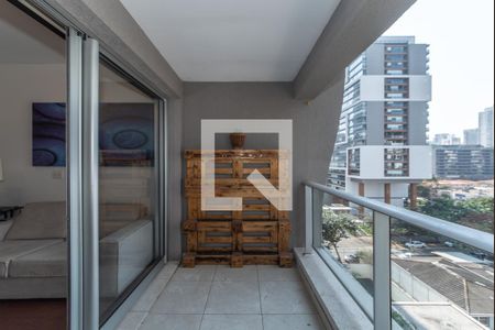 Sacada de kitnet/studio para alugar com 1 quarto, 34m² em Itaim Bibi, São Paulo