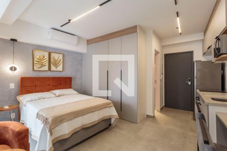 Sala/Quarto de kitnet/studio à venda com 1 quarto, 29m² em Indianópolis, São Paulo