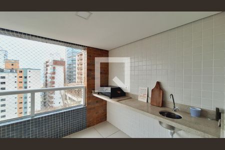 Varanda da sala de apartamento para alugar com 2 quartos, 76m² em Guilhermina, Praia Grande