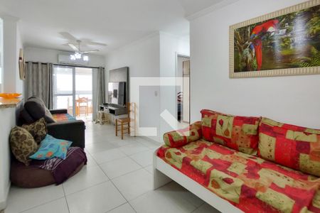 Sala de apartamento para alugar com 1 quarto, 63m² em Aviação, Praia Grande