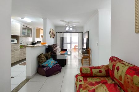 Sala de apartamento para alugar com 1 quarto, 63m² em Aviação, Praia Grande