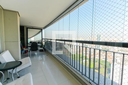 Varanda da Sala de apartamento à venda com 3 quartos, 234m² em Cidade Mãe do Céu, São Paulo