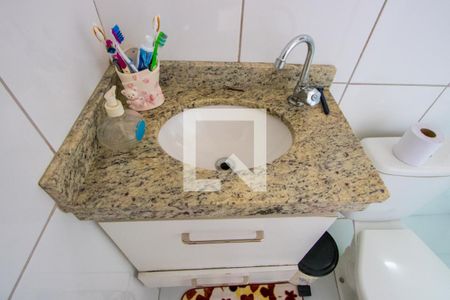 Banheiro do Quarto 1 de apartamento à venda com 2 quartos, 52m² em Vila Francisco Matarazzo, Santo André