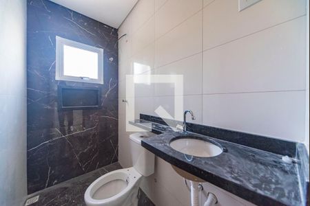 Banheiro Social de apartamento à venda com 2 quartos, 53m² em Vila Curuçá, Santo André