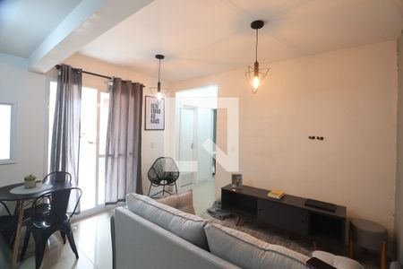 Sala/Cozinha de apartamento à venda com 2 quartos, 48m² em Fátima, Canoas