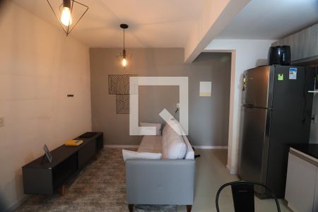 Sala/Cozinha de apartamento à venda com 2 quartos, 48m² em Fátima, Canoas