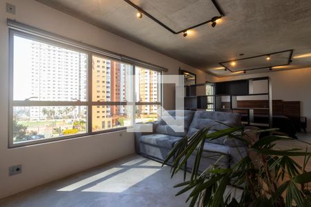 Sala de apartamento para alugar com 1 quarto, 70m² em Jardim Fonte do Morumbi, São Paulo