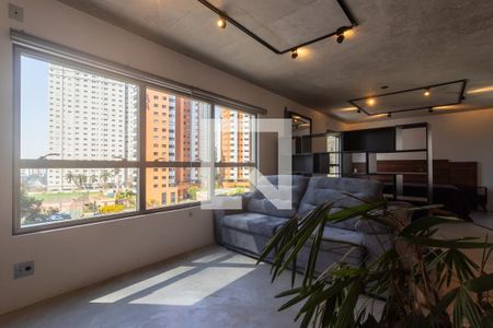 Sala de apartamento para alugar com 1 quarto, 70m² em Jardim Fonte do Morumbi, São Paulo