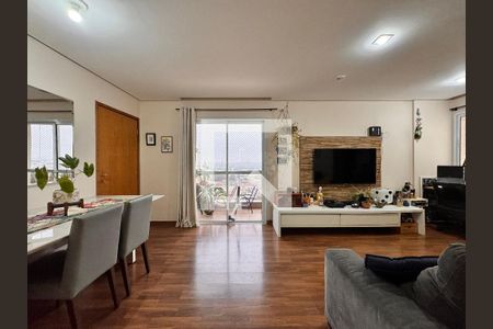 Sala de apartamento à venda com 3 quartos, 98m² em Campestre, Santo André