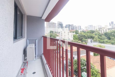 Varanda da Sala de apartamento à venda com 1 quarto, 34m² em Vila Mariana, São Paulo