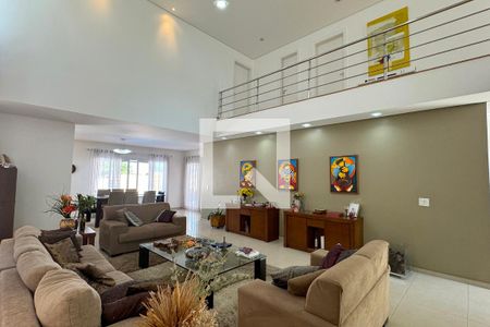 Sala de casa de condomínio para alugar com 4 quartos, 356m² em Alphaville, Santana de Parnaíba