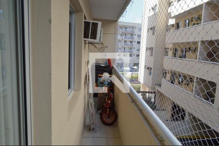 Varanda da Sala de apartamento para alugar com 2 quartos, 59m² em Taquara, Rio de Janeiro