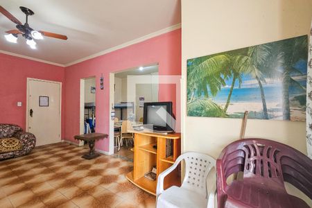 Sala de apartamento para alugar com 1 quarto, 71m² em Loteamento Joao Batista Juliao, Guarujá