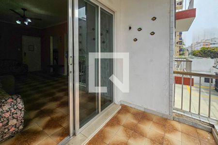 varanda de apartamento para alugar com 1 quarto, 71m² em Loteamento Joao Batista Juliao, Guarujá