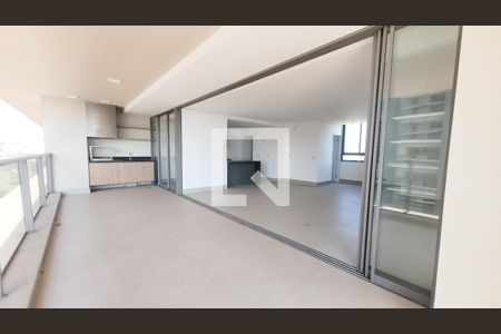 Varanda da Sala de apartamento para alugar com 3 quartos, 169m² em Nova Campinas, Campinas