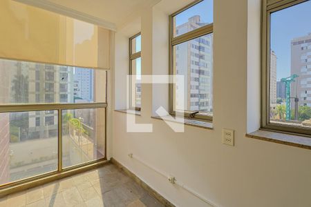 Varanda Sala de apartamento à venda com 3 quartos, 107m² em Funcionários, Belo Horizonte