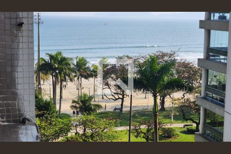 Vista da Sala de apartamento para alugar com 3 quartos, 105m² em Boqueirão, Santos