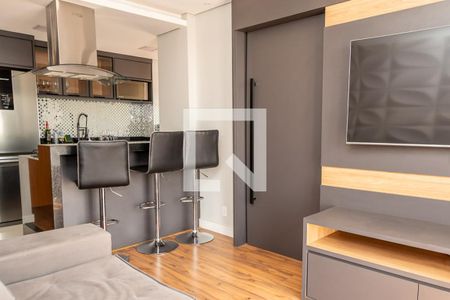 Sala de apartamento para alugar com 2 quartos, 56m² em Residencial Praia dos Namorados, Americana