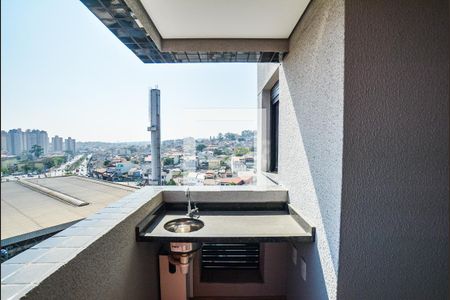 Varanda da Sala de apartamento à venda com 2 quartos, 38m² em Parque Erasmo Assunção, Santo André