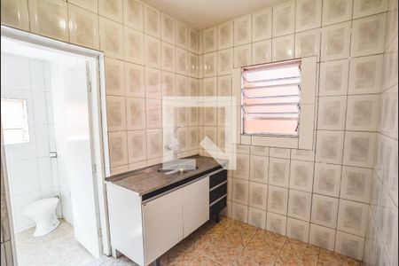 Cozinha de casa para alugar com 1 quarto, 30m² em Jardim Ana Maria, Santo André