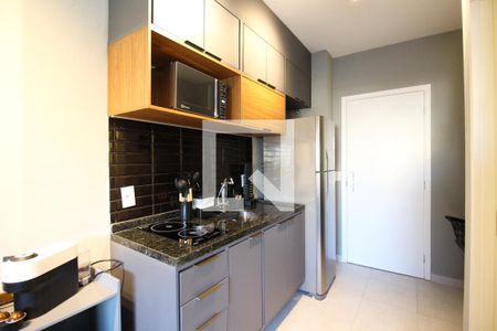 Cozinha de kitnet/studio para alugar com 1 quarto, 26m² em Vila Olímpia, São Paulo