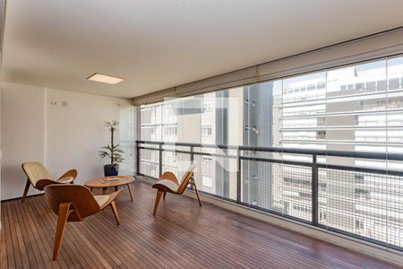 Varanda da Sala de apartamento para alugar com 3 quartos, 133m² em Bosque da Saúde, São Paulo