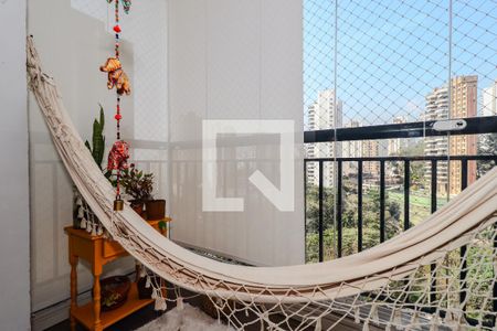 Varanda da Sala de apartamento à venda com 2 quartos, 54m² em Vila Praia, São Paulo