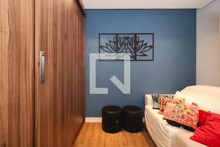 Sala de TV/Quarto Reversível de apartamento à venda com 2 quartos, 54m² em Vila Praia, São Paulo