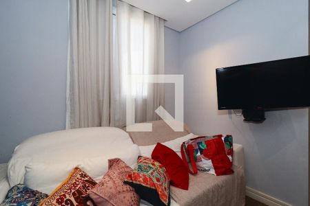 Sala de TV/Quarto Reversível de apartamento à venda com 2 quartos, 54m² em Vila Praia, São Paulo