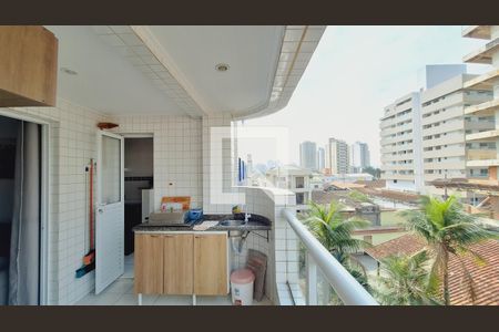 Varanda da sala de apartamento para alugar com 2 quartos, 75m² em Aviação, Praia Grande