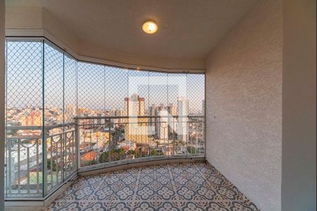 Varanda da Sala de apartamento para alugar com 3 quartos, 85m² em Vila Valparaíso, Santo André