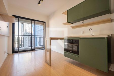 Sala/Cozinha de apartamento à venda com 1 quarto, 30m² em Sumaré, São Paulo