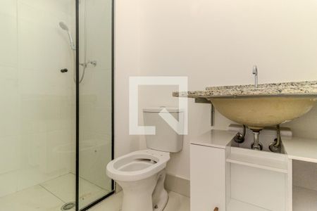 Banheiro de kitnet/studio à venda com 1 quarto, 22m² em República, São Paulo