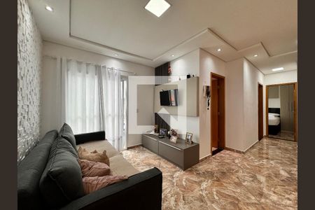 Sala de apartamento à venda com 2 quartos, 114m² em Vila Linda, Santo André