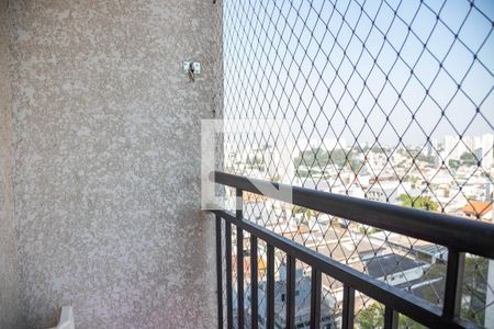 Varanda da sala  de apartamento à venda com 2 quartos, 46m² em Centro, Diadema