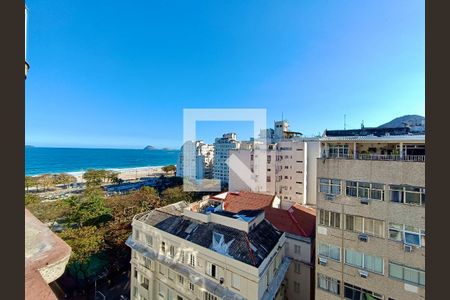 Sala  vista mar de apartamento à venda com 3 quartos, 119m² em Copacabana, Rio de Janeiro